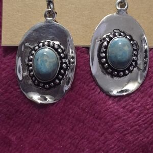 ​Turquoise Cowboy Hat Drop Earrings